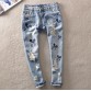 2015 Special Offer Softener Pockets Patchwork Low Fashion Boyfriend Jeans for Women Hole Vintage Girls Denim Pencil Pants C33