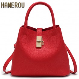 2016 New Bags Handbag Women Fashion Autumn Shoulder Bag Designer Handbags High Quality PU Leather Ladies Bucket Casual Tote Bag