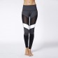 2016 New High-Waist Yoga Sexy Black&White Mesh Panel Leggings Adagio Goddess Legging Running Pants Fitness Active wear For Women