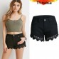 2016 Summer Womens Denim Shorts Black Lace Bottom Hot Shorts SL04132694338921