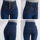 2016 new fashion women elastic waist high waist skinny stretch jeans female spring jeans Pencil Pants 3 colors