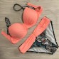 2016 size XL L M S orange pink yellow red classical best girls Bikini women summer Bikini Swimsuit Swimwear sexy swimming suit