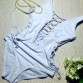 2016 white color Sexy sport beach women&#39;s swimwear Multi-band hollow professional ONE PIECE SWIMSUIT  Free shipping D06832575770198