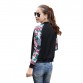 2017 Brand Tops Flower Print Girl Plus Size Casual baseball Jacket Women Sweatshirt Button Thin Bomber Long Sleeves Coat Jackets32441747384