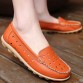 2017 Breathable Genuine Leather Flat Shoes Wear-resistant Cowmuscle Sole Women Casual Shoes Women&#39;s Loafers JJ801-132738811112