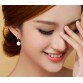 2017 Fashion High Quality Women AAA Pearl Stud Earrings Mirror Design Grade Party Ear Bead Jewelry