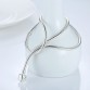 2017 Hot Sale Fashion 45CM Silver Snake Chain Necklace Pendant Fit Original Beads Charms Compatible with Jewelry Gift
