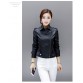 2017 Hot Sale Spring Leather Jackets Women Rivet Zipper Motorcycle Faux Leather Coat Female Paragraph Lapel PU Jacket Hot