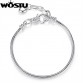 2017 Hot Silver Love Snake Chain Fit Original WOS Bracelet Charm Bead Jewelry Gift For Men Women 16-21cm XCH1092