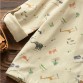 2017 Japanese style spring jacket women giraffe elephants forest cartoon print long sleeve hooded cotton women coats and jackets32652617007