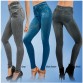2017 Leggings Jeans for Women Denim Pants with Pocket Slim Jeggings Fitness Plus Size Leggins S-XXL Black/Gray/Blue