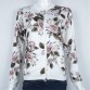 2017 New Bomber Jacket Print Flowers Women White Souvenir Jacket Coat Casual Baseball Jacket Sukajan Zipper chaquetas mujer