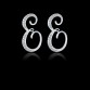 2017 New Design Classic 26 Letters Stud Earrings Fashion Jewelry For Women Crystal Rhinestone Push Back Trendy