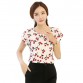 2017 New Stripe Print Women Blouses ladies Shirts Summer short sleeve shirt Casual Plus Size blusas female tops 