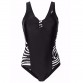 2017 Newest One Piece Swimsuit Women Bathing Suits Vintage Summer Beachwear Plus Size Swimwear Swim Suit Stripe Maillot De Bain32714171331