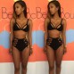 2017 New sexy women bandage Bra waist female swimsuit bikini swimwear set fluorescence color beach swimming Swimwear biquini32711157602