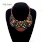 2017 New women bohemia necklace&pendants multicolor statement choker necklace za antique tribal ethnic boho jewelry mujer bijoux