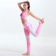 2017 Pink Two Pieces Vest+Pants Sport Wear Running Jogging Yoga Set Legging Fitness Gym for Women Bra+Trouser Suit Set