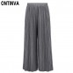 2017 Pleated Wide Leg Pants Women High Waist Pantalon Femme Oversized Bottomes Spring Summer New Arrivals Formal Lady Trousers32798731531