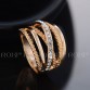 2017 ROXI Brand Ring Rose Gold Color Zirconia Jewelry Finger Rings for Women Wedding Band Classic Rings Body Jewelry