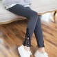 2017 Sexy Casual Women Fitness Cotton Leggings Side Leg Triangle Lace Legging Pants Healthy Active Wear Fitness Trousers32789062562