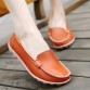 2017 Shoes Woman Genuine Leather Women Shoes Flats Colors footwear Loafers Slip On Women's Flat Shoes Moccasins Plus Size 1189