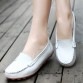 2017 Shoes Woman Genuine Leather Women Shoes Flats Colors footwear Loafers Slip On Women's Flat Shoes Moccasins Plus Size 1189