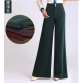 2017 Spring Summer New Middle-Aged Women High Waist Bottoms Sexy Plus Size Casual Wide Leg Pants X123