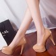 2017 Spring Women&#39;s Pumps Slip-On Pointed Toe platform Thin High Heeled Autumn Office Lady Commuter Fashion plus size red Shoes32799622068