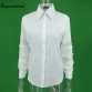2017 Spring Women Blouses White Puff Sleeve Full Casual Blouse Solid Lace Chiffon Women's Shirt Blusas Loose Plus size XXXL Tops