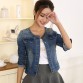 2017 Spring Women Denim Jacket Plus Size Long Sleeve O-Neck Short Jeans Jacket Woman Denim Coat32436532120