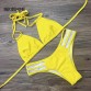 2017 Summer Plus Size Bikini Swimsuit High Waist Cup Women Sexy Solid Color Swimwear Female Swim Swimming Bathing Suit Bekoshine