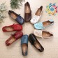 2017 Women&#39;s Flats Shoes Women loafers  Ladies Shoes Slip on Ballet Flats 9 color Genuine Cow Leather Shoes footwear F9113W32707429327