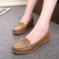 2017 Women Flats Genuine Leather Mother Shoes Moccasins Women's Soft Leisure Female Driving Shoe Flat #WD561