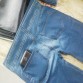 2017 hot selling women's printed slim high elastic jeggings fake jeans girls leggings with 2 pockets causal fasion leggins