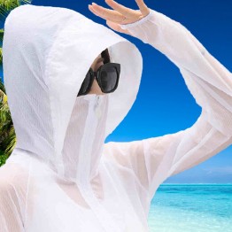 2017 new Genuine UV sun protection clothing transparent long sleeve shirt jacket women beach wear sunscreen cover-ups