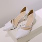 2017 new summer women  Sandals  Genuine leather  pointed end High-heeled Cover heel  Ferret shoes women  Free shipping  