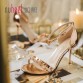 2017nuheel Women Sandals Spring Summer fashion Pumps party High Heels lady Shoes Rose gold silver thin heels high quality32805070423