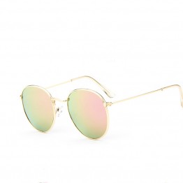 2017 retro round sunglasses women men brand designer sun glasses for women's Alloy mirror sunglasses lentes female oculos de sol