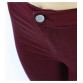 2035 Youaxon Women`s Free Shipping Burgundy Elastic Denim Jean Pants Trousers Skinny Pencil High Waisted Woman Jeans Femme