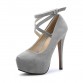 35-46 Women&#39;s High Heel Shoes14 cm Women Ankle Strap Platform Pump Stiletto Party Dress Heelapricot bottom  Wedding Shoes MENS1432794804061