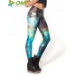 3D Print Space Galaxy Fitness Running Leggins Red Starry Sky Sports Skinny Tights Sexy Harajuku Slim Pencil Pants Women Jeggings