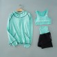3 Pcs Women Quick Drying Absorb Sweat Yoga Sets Fitness Clothing Gym Sports Running Slim Leggings+Tops Sport Suit for Female32785499503