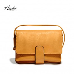 AMELIE GALANTI Fashion crossbody bags satchels high quality silt pocket solid cover hasp flap ladies office original design 