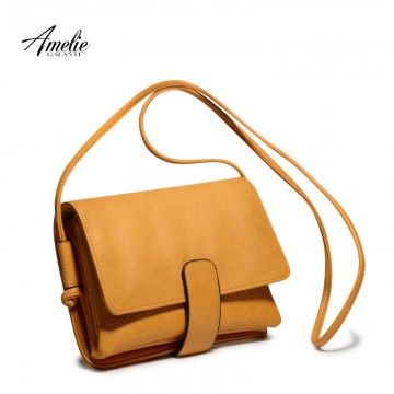 AMELIE GALANTI Fashion crossbody bags satchels high quality silt pocket solid cover hasp flap ladies office original design32508902738