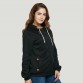 AZULINA 2017 Spring Women Sweatshirt Hoodies Long Sleeve Cotton Casual Zipper Black Female Hooded Sweatshirt Femme Plus Size