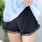 Amourlymei Summer New Women Sexy Lace Shorts Casual Loose Elastic High Waist Bottoming Shorts Cute Japanese Style Mori Girl