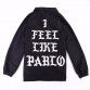 Autumn Summer Man Women Thin Jacket I feel like Paul Pablo Letter Printing Polyester Hip Hop Outerwear Coats32805322188