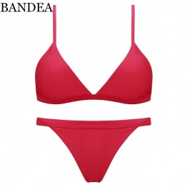 BANDEA brand bikini Sexy Micro Bikinis Women Swimsuit Swimwear Halter Brazilian Bikini Set Beach Bathing Suits Swim Wear Biquini