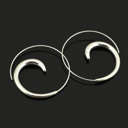 BOLIZE Women Fashion New Silver/Black/ Rose Gold Hoop Earrings  2017 Girls Lady Gift ZZN Best Quality Jewelry Free drop shipping